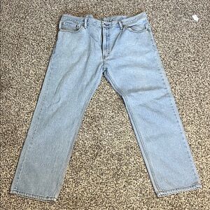 Levi’s 505 Vintage Light Wash Straight Leg Jeans – Size 40x30